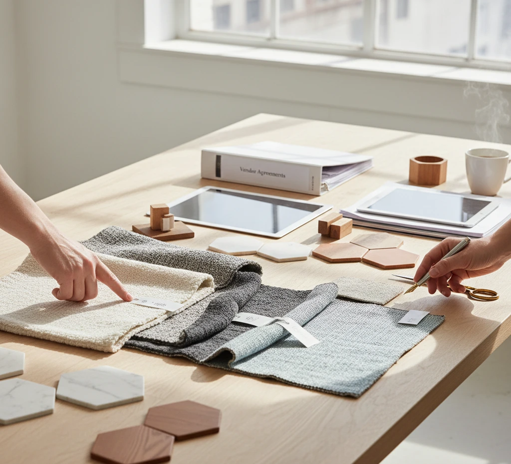 Material sourcing & vendor coordination